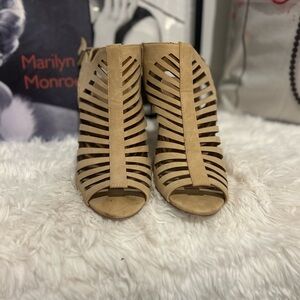 Streetwear Society Tan Heeled Boots